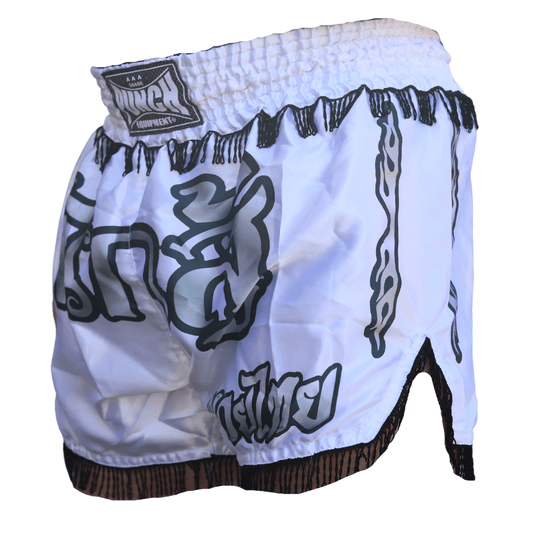 Hero Muay Thai Shorts – White (One Size)