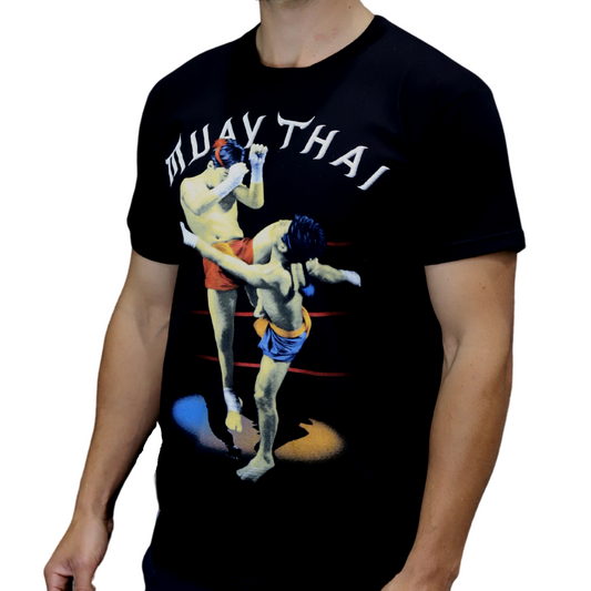 Punch Thai Knee T-Shirt – Black