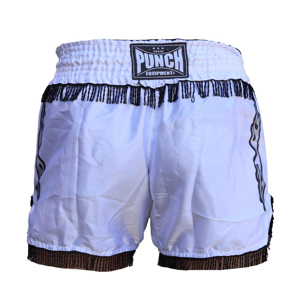 Hero Muay Thai Shorts – White (One Size)