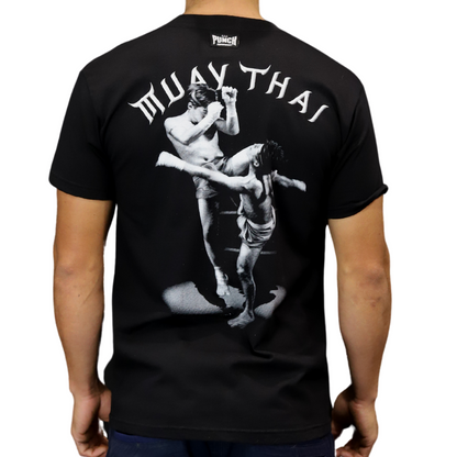 Punch Thai Knee T-Shirt – Black