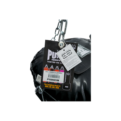 Trophy Getters Mil-Spec Empty Boxing Bag Casing – 5ft, Black