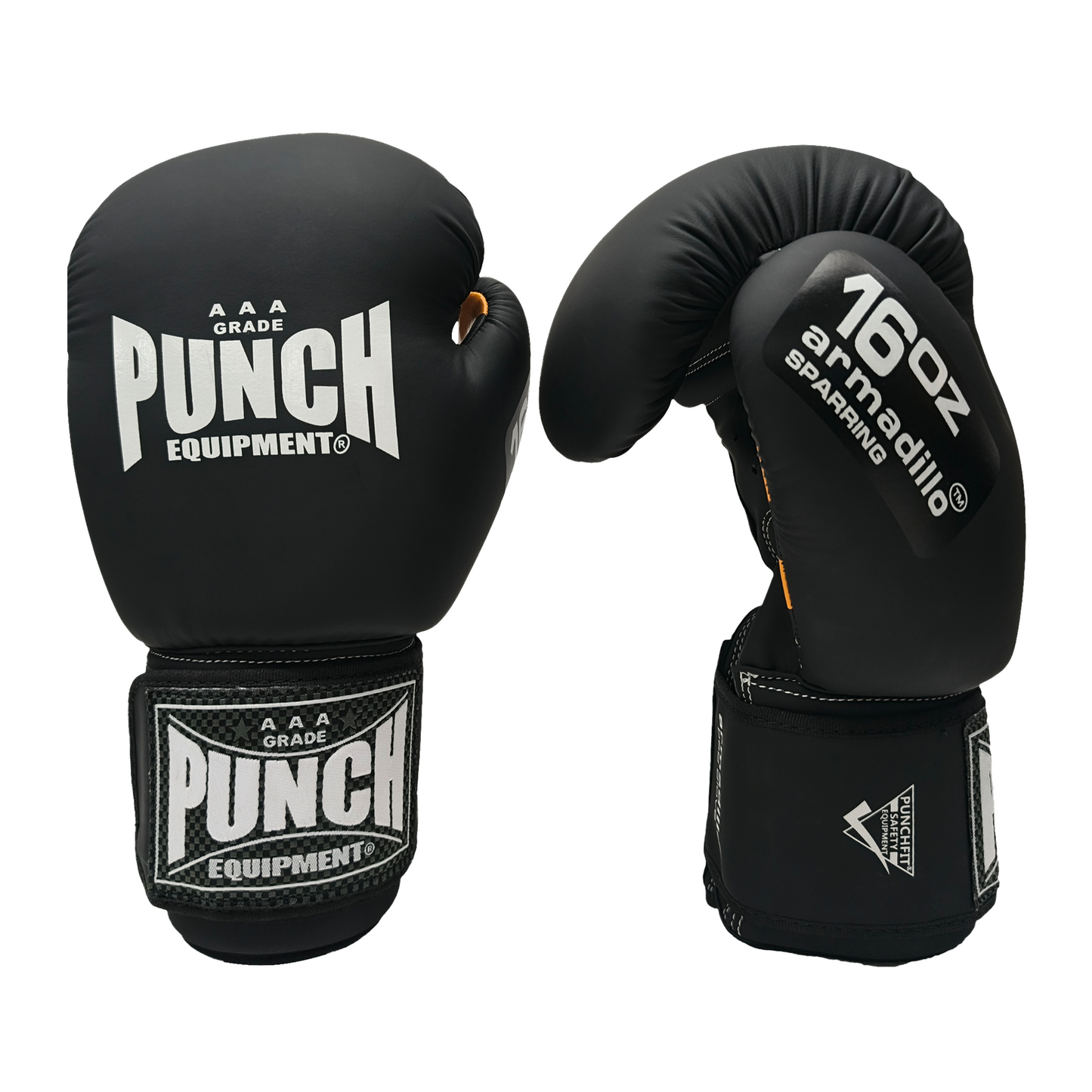 Armadillo Sparring Boxing Gloves – 16oz, Matt Black