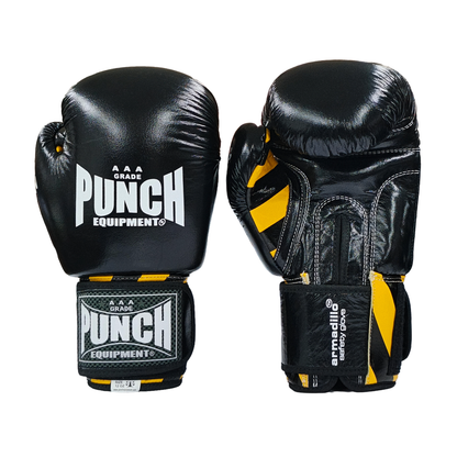 Armadillo Safety Boxing Gloves – 12oz, Black