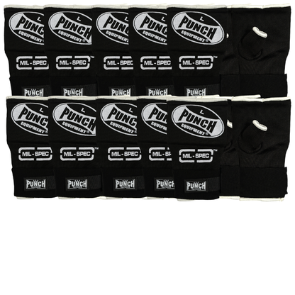 QUICK WRAPS - Mil Spec® BULK PACK 10 pairs - BLACK - LARGE