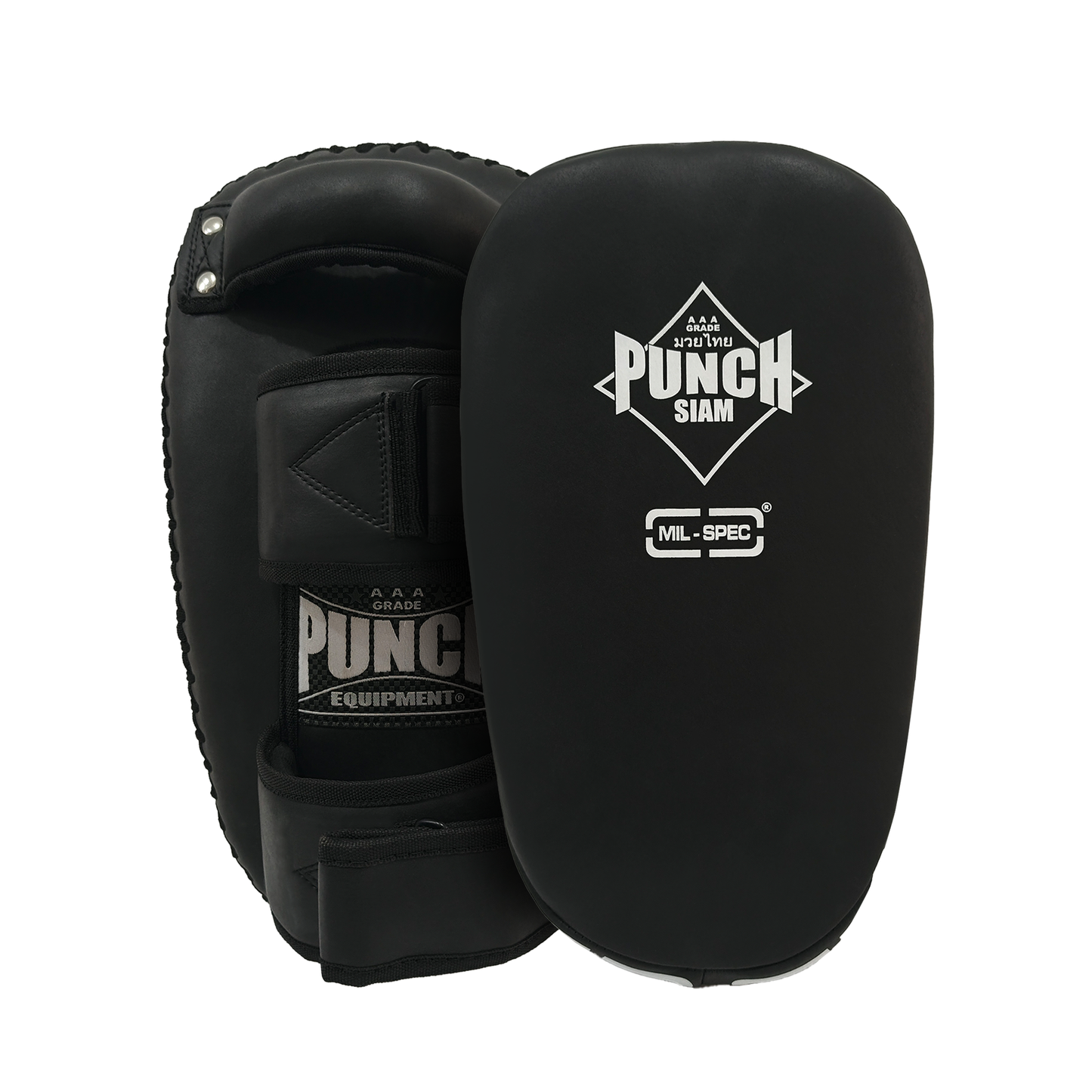 Mil-Spec Curved Thai Pads – Black