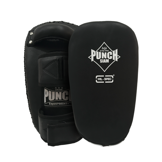 Mil-Spec Curved Thai Pads – Black