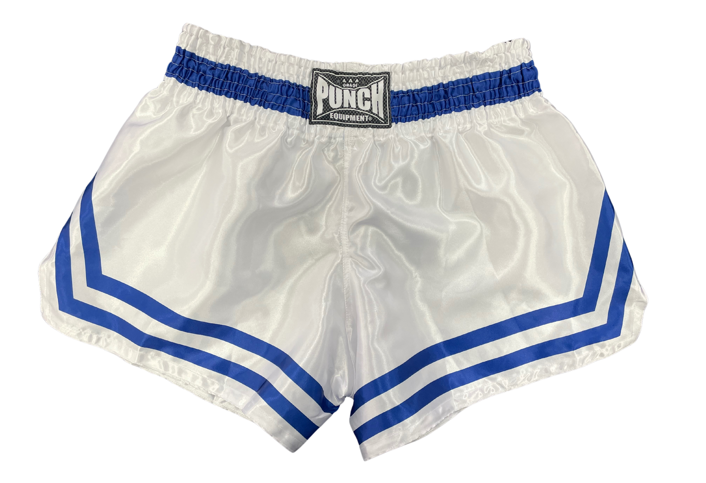 Siam Muay Thai Shorts – White/Blue
