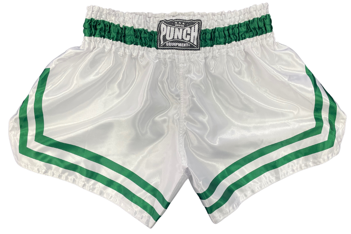 Siam Muay Thai Shorts – White/Green