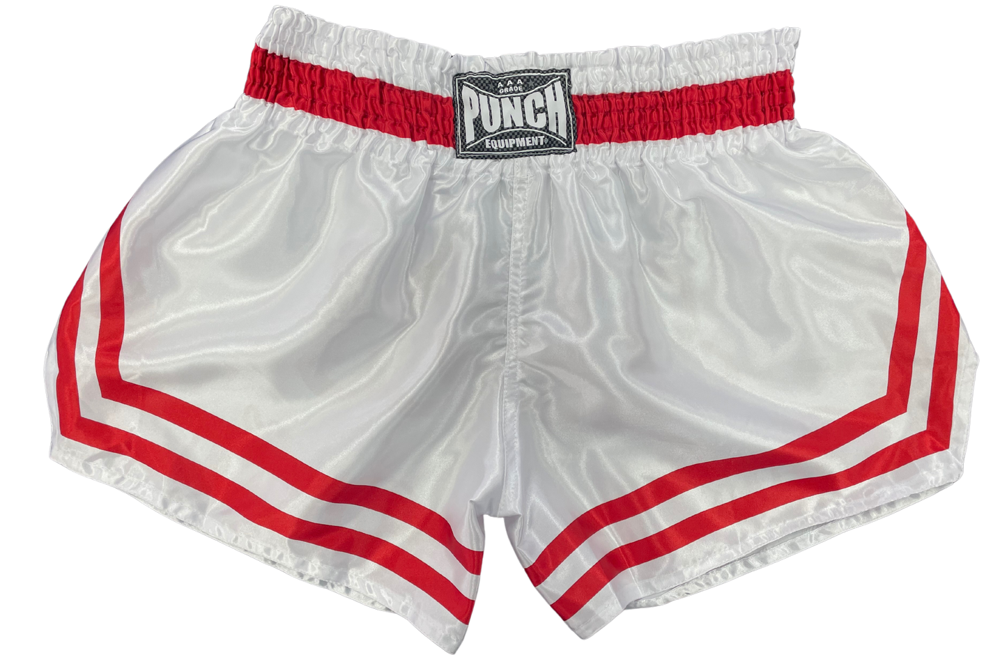 Siam Muay Thai Shorts – White/Red