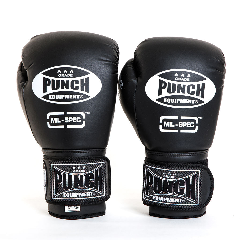 Trophy Getters Mil-Spec Boxing Gloves – Matt Black