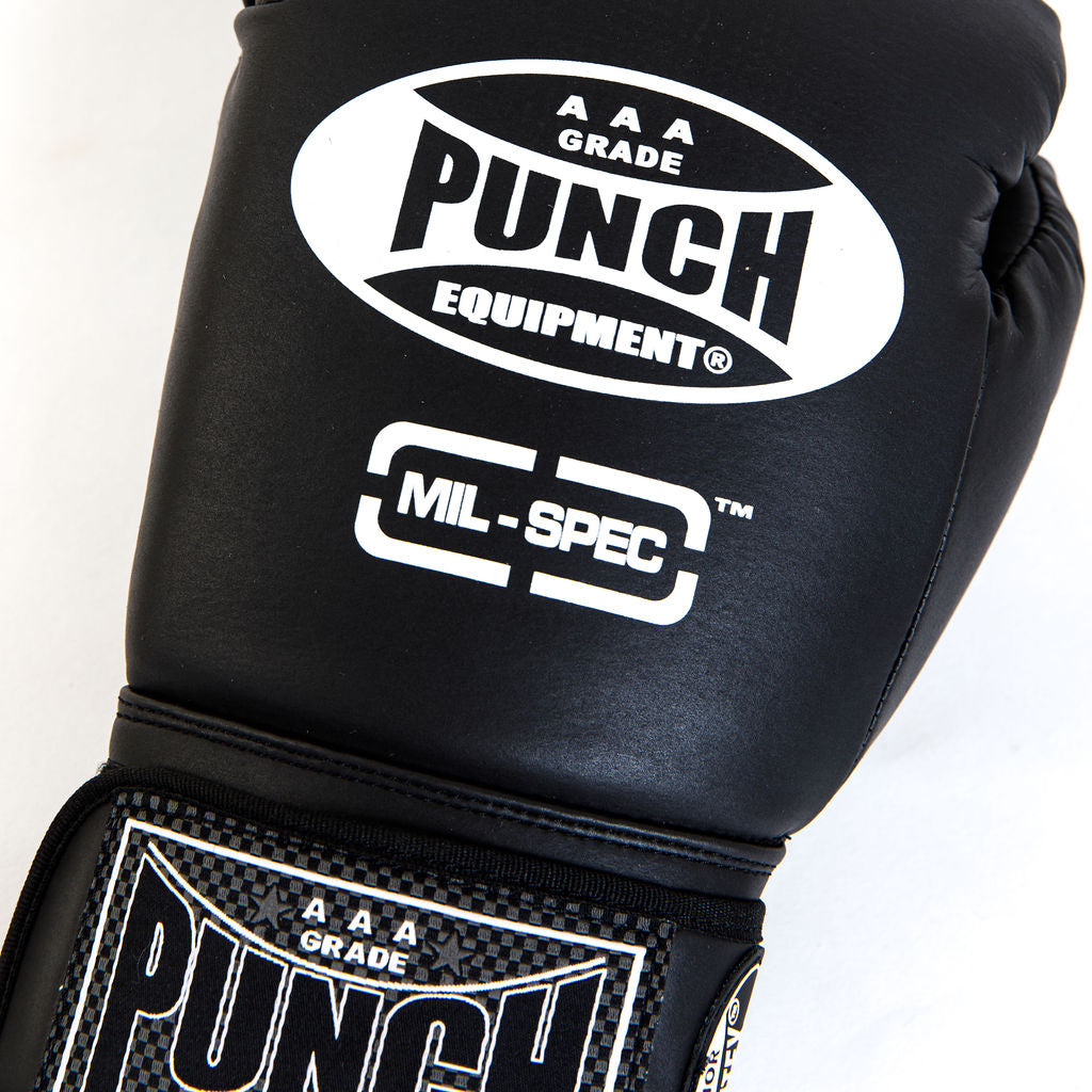 Trophy Getters Mil-Spec Boxing Gloves – Matt Black
