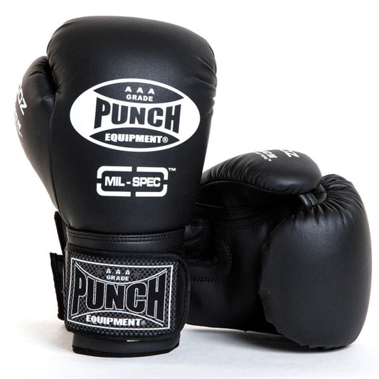 Trophy Getters Mil-Spec Boxing Gloves – Matt Black