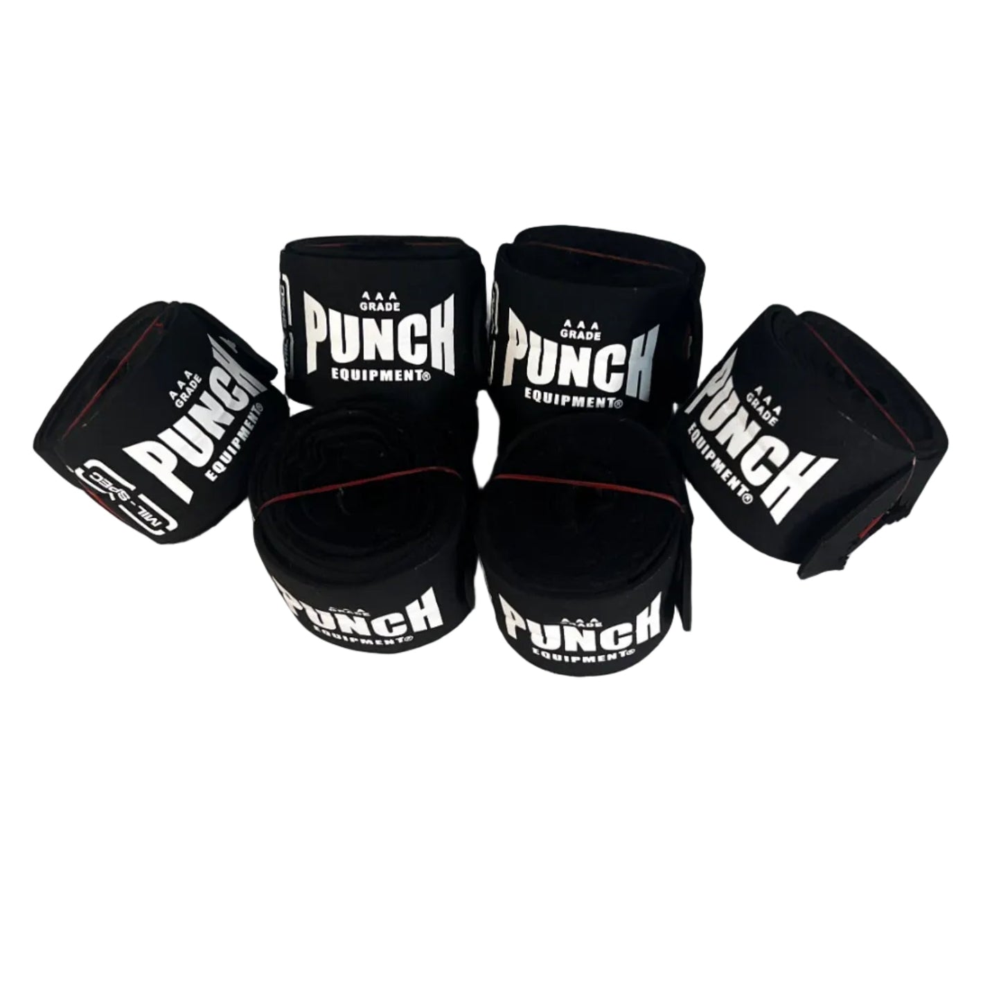 Mil-Spec Hand Wraps – 4.5m, Black (3 Pairs)