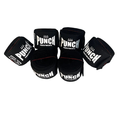Mil-Spec Hand Wraps – 4.5m, Black (3 Pairs)