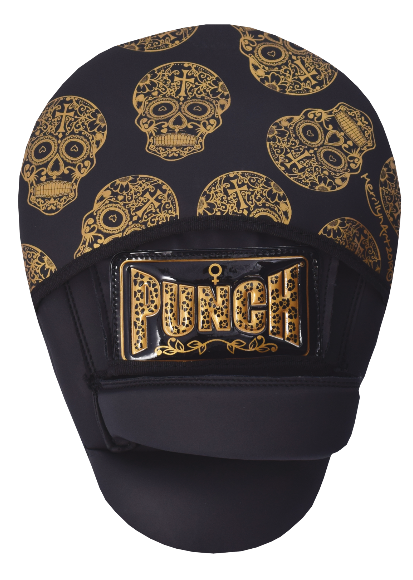 Urban Gold Skull Art Focus Pads – Black