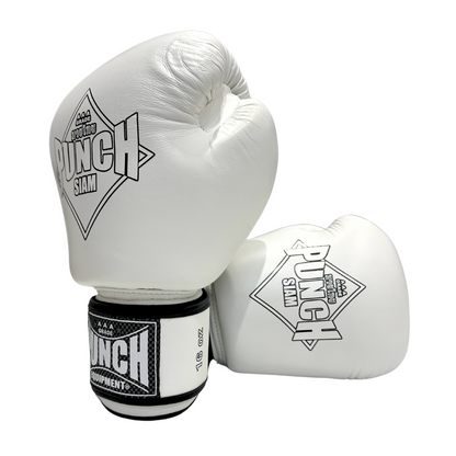 Siam Leather Boxing Gloves – 16oz, White