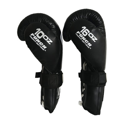Trophy Getters Lace & Lock Boxing Gloves – Black