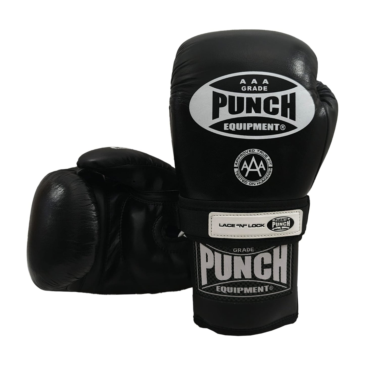Trophy Getters Lace & Lock Boxing Gloves – Black