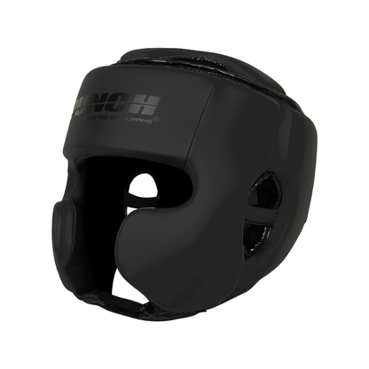 Urban Open-Face Head Gear with Cheeks – Black