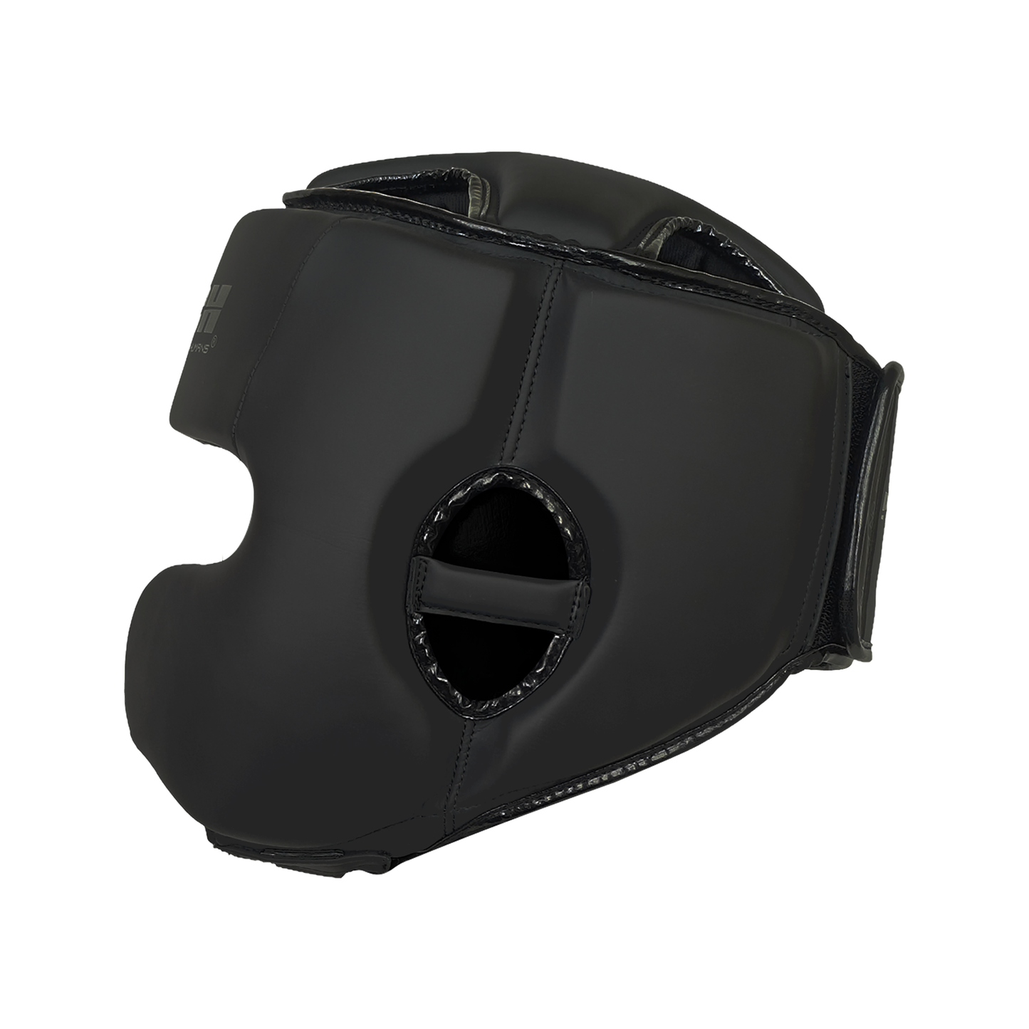 Urban Open-Face Head Gear with Cheeks – Black