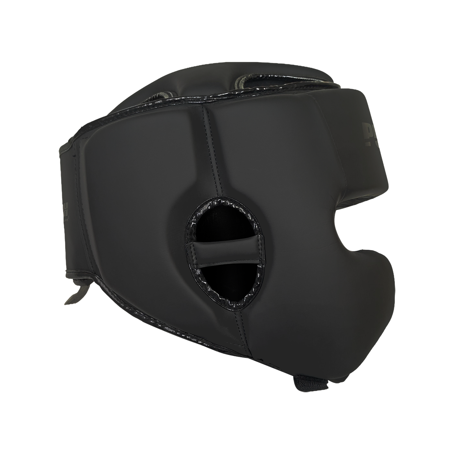 Urban Open-Face Head Gear with Cheeks – Black