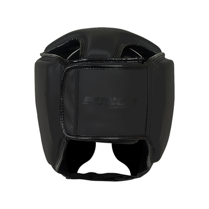 Urban Open-Face Head Gear with Cheeks – Black