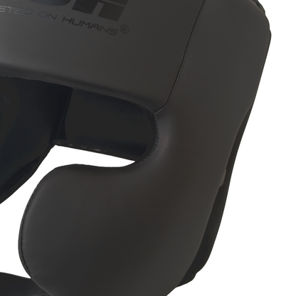 Urban Open-Face Head Gear with Cheeks – Black