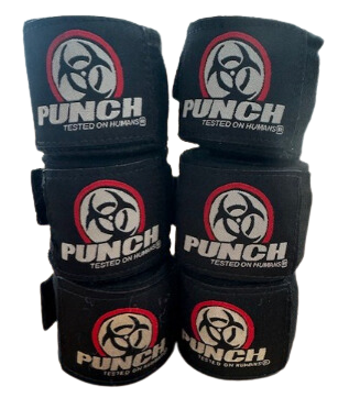 Urban Hand Wraps – 4.5m, Black (3 Pairs)