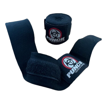 Urban Hand Wraps – 4.5m, Black (3 Pairs)