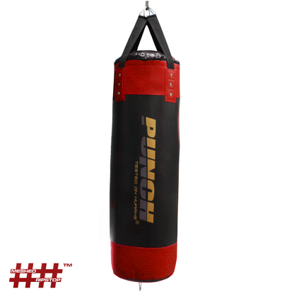 Urban Strap Boxing Bag – 4ft, Black/Red