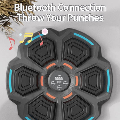 Adjustable 9-Speed Bluetooth Music Boxing Machine With Lights - Black - Light Gray