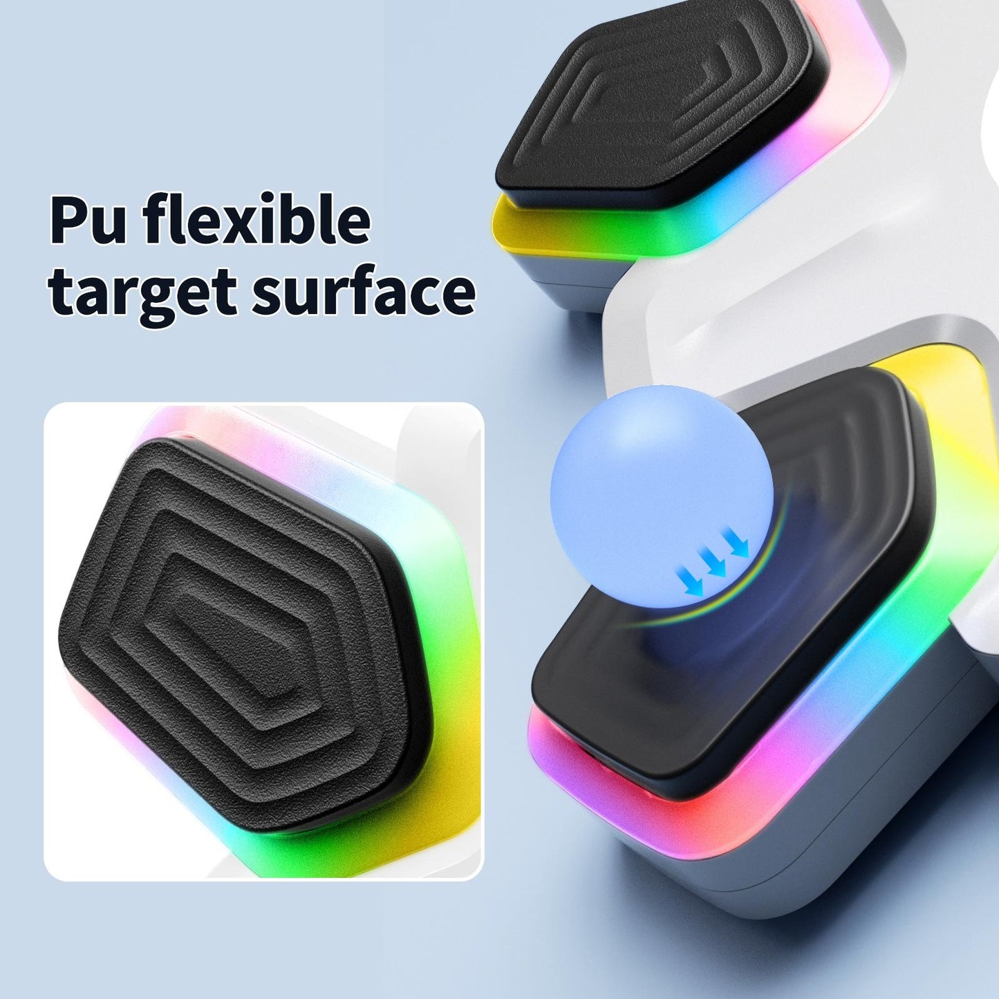 Bluetooth Music Boxing Machine - 4 Modes 9 Speeds Colourful Lights - Only Machine Black