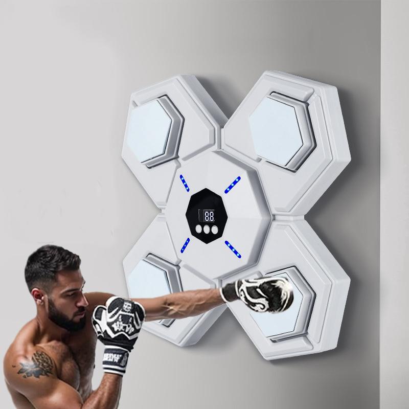 Rechargeable Bluetooth Boxing Machine With Adult & Child Gloves - Blue - Without Gloves Blue
