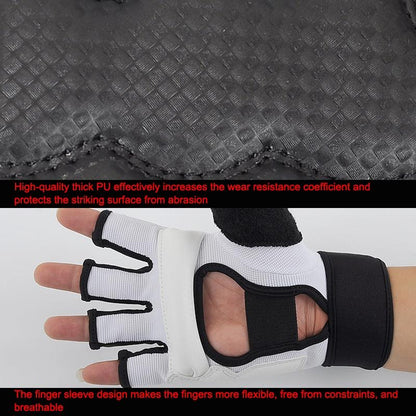 Adult Half-Finger Sandbag Training Gloves For Fitness And Sparring - Xxl