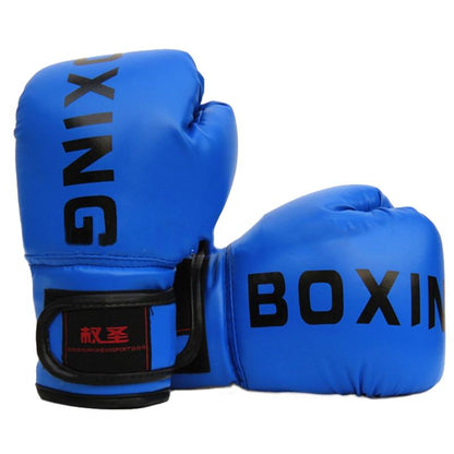 Junior Boxing Training Gloves For Sanda Fighting - Letter Pattern - Red