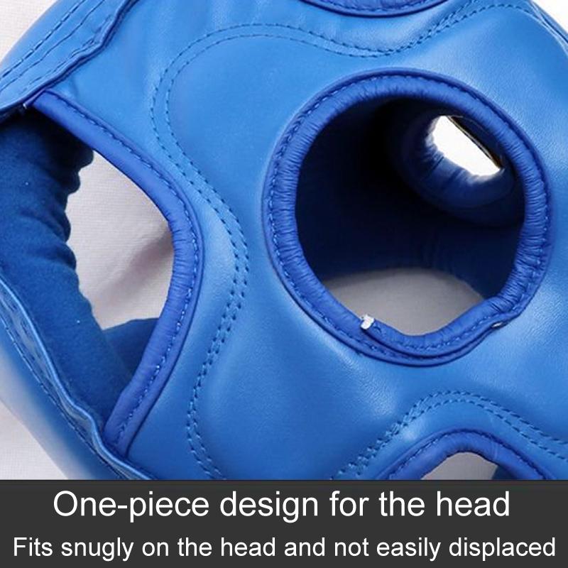 Competition Sparring Boxing Helmet For Head Protection - Black With Mask - M