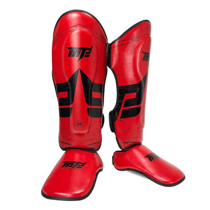 Thickened Leg Guards For Freestyle Grappling Thai Boxing And Taekwondo - White