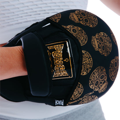 Urban Gold Skull Art Focus Pads – Black