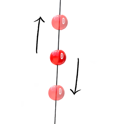 Mexican Micro Floor-to-Ceiling Ball – Red