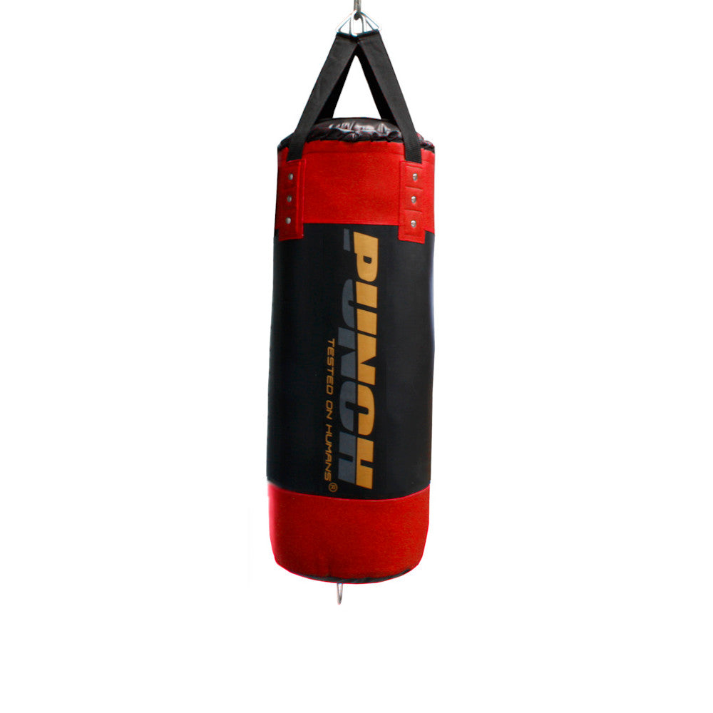 Urban Strap Boxing Bag – 3ft, Black/Red