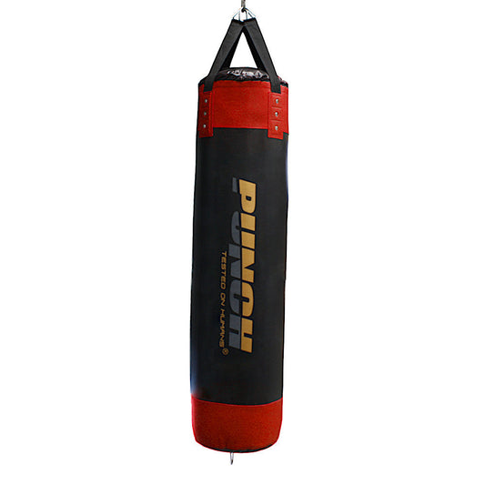 Urban Strap Boxing Bag – 6ft, Black/Red