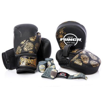Urban Gold Skull Art Focus Pads – Black